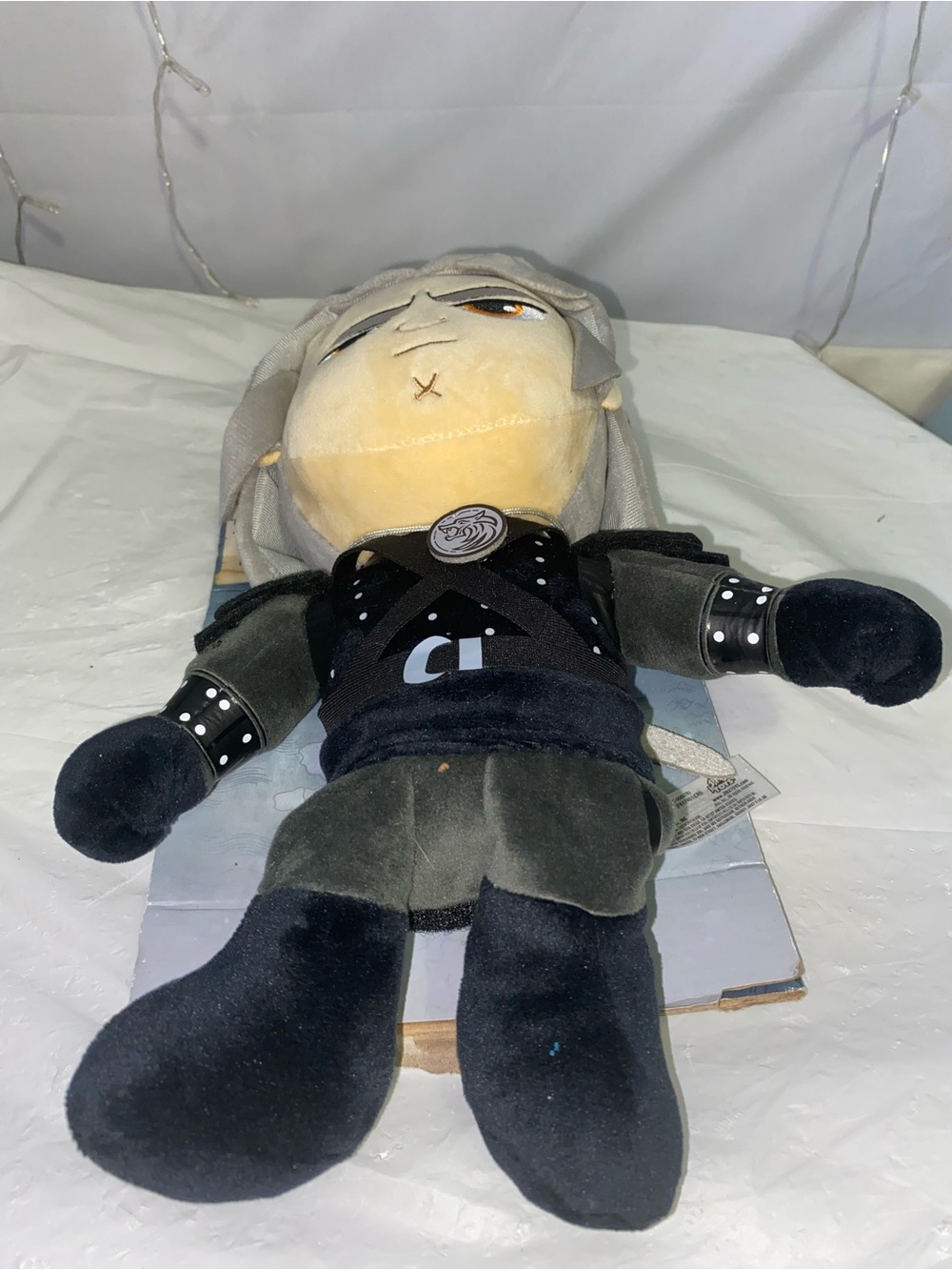 Gray and Black Plush Character Doll - Kids Toy
